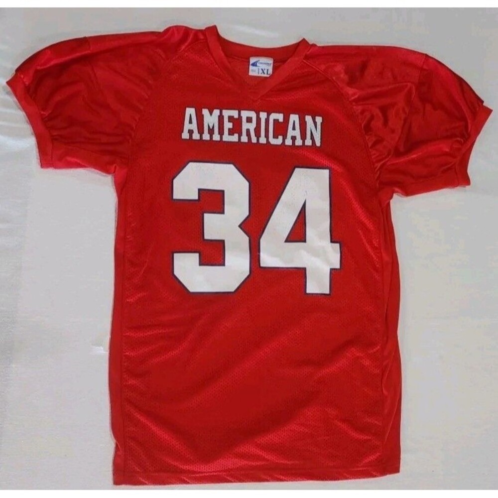 Champro American Red #34 Football Jersey Adult Size XL